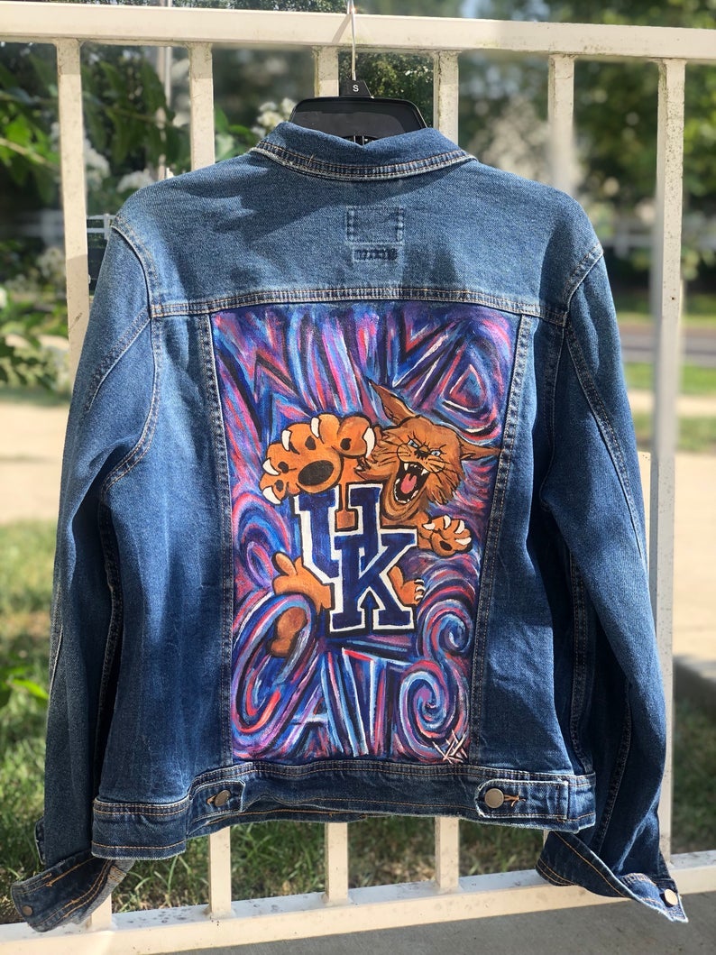 Custom Painted University of Louisville Jean Jacket, My Site